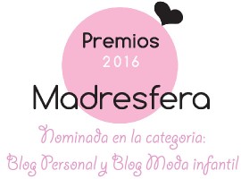 El Chupete de Mark está nominado en los Premios Madresfera en la categoría Blog Moda Infantil y Blog Personal.